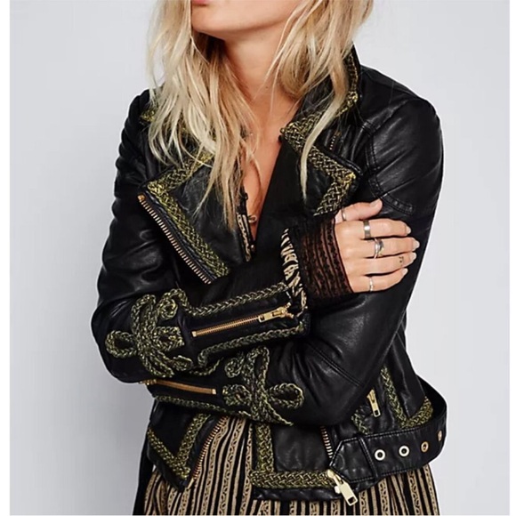 Free People Vegan Leather Jacket